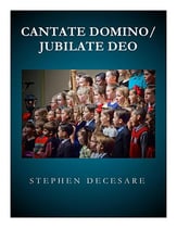 Cantate Domino / Jubilate Deo SATB choral sheet music cover